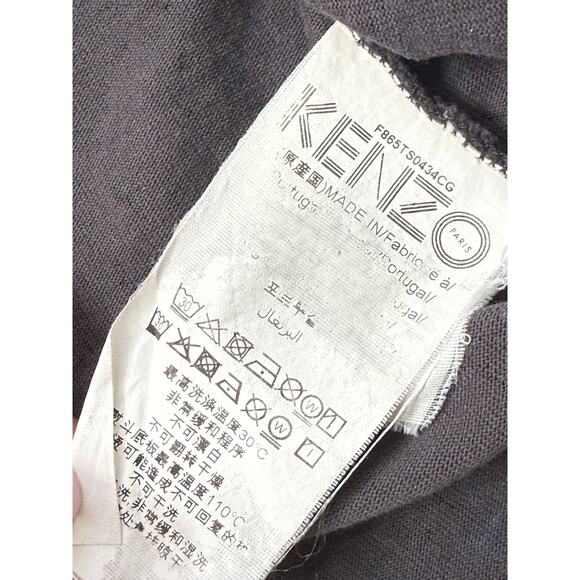 KENZO Paris Leopard Print Blue / Grey / Black T-Shirt Size S - Picture 11 of 11